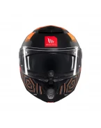 Cască flip-up MT Atom 2 SV Strange C4, viziera: MT-V-35 - Gri/Portocaliu | 1335C22243