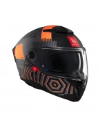 Cască flip-up MT Atom 2 SV Strange C4, viziera: MT-V-35 - Gri/Portocaliu | 1335C22243