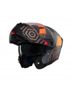 Cască flip-up MT Atom 2 SV Strange C4, viziera: MT-V-35 - Gri/Portocaliu | 1335C22243
