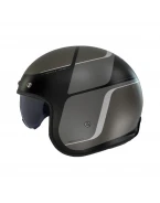 Cască open face MT Le Mans 2 S SV Luther B12, ochelari integrați - Gri Mat | 1339B361122