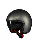 Casca open face moto MT Le Mans 2 S SV Scratched Chrome A2 (ochelari soare integrati) - Gri mat | 1339C36023