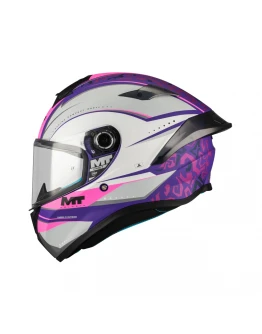 Cască integrală MT Targo S Outside C8, viziera : MT-V-14 - Roz Mat