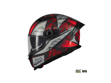 Casca integrala MT Braker SV Fury C5 rosu lucios (ochelari soare integrati) | 1346C39251