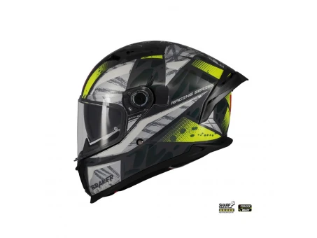 Casca integrala MT Braker SV Fury C6 gri/galben lucios (ochelari soare integrati) | 1346C39261