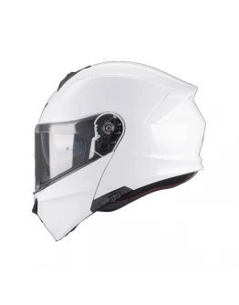 Cască modulară MT Genesis SV Pure A0 Pinlock Ready ECE 22.06 - Alb