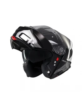 Cască modulară MT Genesis SV Atempo B2, Pinlock Ready vizieră: MT-V-25 - Negru/Gri