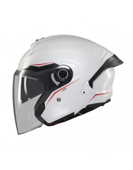 Casca open face motociclete MT Cosmo SV A0- Alb lucios