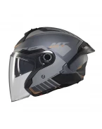 Casca open face motociclete MT Cosmo SV C2 - Gri mat