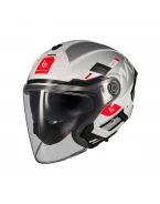 Casca open face MT Cosmo SV Silence A2 gri lucios (ochelari soare integrati) | 1361C42021