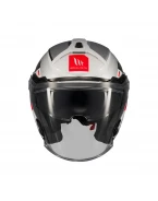 Casca open face MT Cosmo SV Silence A2 gri lucios (ochelari soare integrati) | 1361C42021