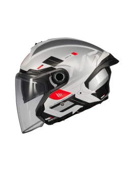 Casca open face MT Cosmo SV Silence A2 gri lucios (ochelari soare integrati)