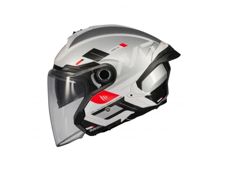 Casca open face MT Cosmo SV Silence A2 gri lucios (ochelari soare integrati) | 1361C42021