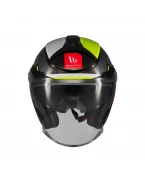 Casca open face MT Cosmo SV Silence B3 galben fluor lucios (ochelari soare integrati) | 1361C42131