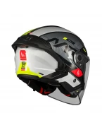 Casca open face MT Cosmo SV Silence B3 galben fluor lucios (ochelari soare integrati) | 1361C42131