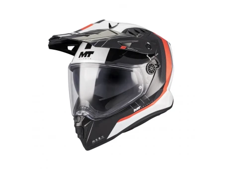 Casca touring/adventure MT Track SV Nomad A15, viziera:HS 12 - Negru/Alb/Rosu | 1367D22A1510