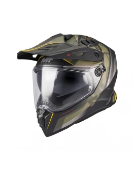 Casca touring/adventure MT Track SV Questor B6, viziera:HS 12 - Verde Military mat