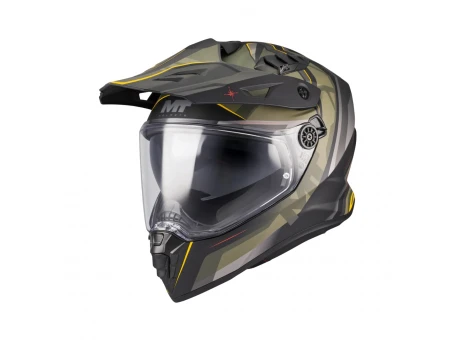 Casca touring/adventure MT Track SV Questor B6, viziera:HS 12 - Verde Military mat | 1367D26B620