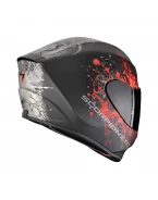 Cască integrală Scorpion EXO-391 Wolf - Negru mat/Argintiu/Rosu | 139-516-24