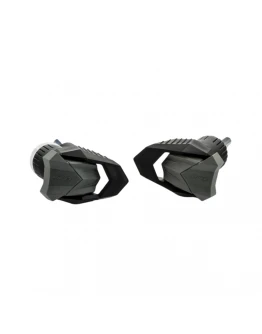 Crash pad PUIG R19 3918N negru cu cauciuc gri