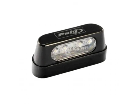 Licence support light PUIG Negru alu with LEDs