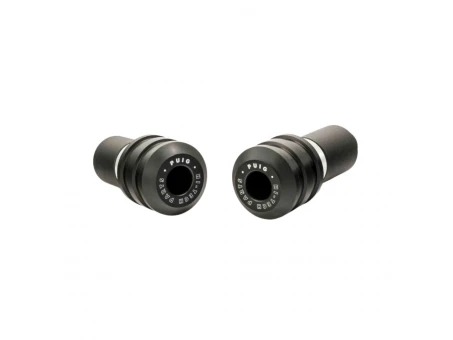 Frame sliders PUIG VINTAGE black with grey rubber