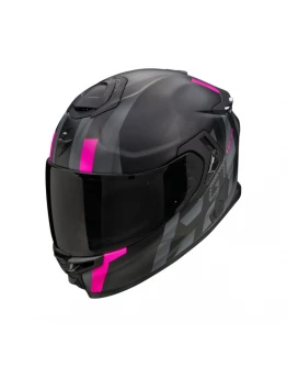 Cască moto integrală SCORPION EXO-GT SP Air Touradven - Negru mat/Roz