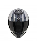 Cască moto integrală SCORPION EXO-GT SP Air Touradven - Alb perlat/Argintiu | 150-467-281