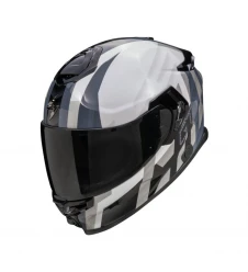Cască moto integrală SCORPION EXO-GT SP Air Touradven - Alb perlat/Argintiu
