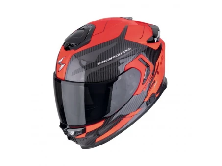 Cască moto integrală SCORPION EXO-GT SP Air Flex - Negru/Rosu fluo | 150-479-160