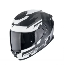 Cască moto integrală SCORPION EXO-GT SP Air Tornado - Negru mat/Argintiu