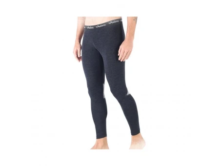Pantaloni Barbati Termoactivi Woolona Patch 100% Lână Merino - Negru