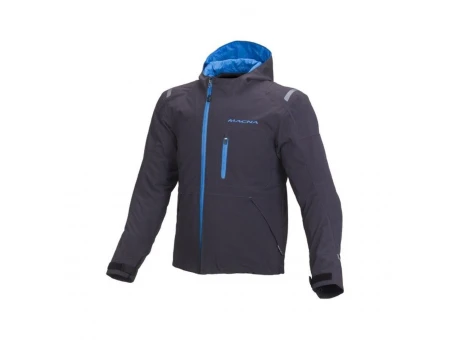 Geaca textil impermeabila MACNA REFUGEE - gri/albastru