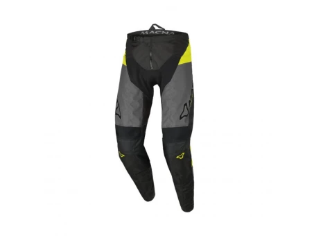Pantaloni motocross Macna Backyard1 - Negru/Gri/Galben Fluo | 1652450817
