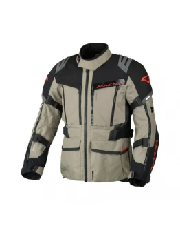 Geaca textil impermeabila touring/adventure MACNA CHIEFTANE - Bej,Negru