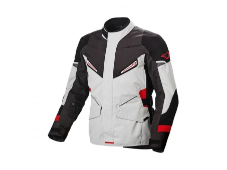 Geaca textil impermeabila tip touring MACNA SONAR - Negru/Gri/Rosu