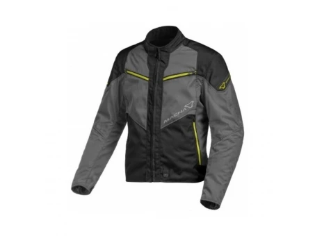 Geaca textil impermeabila MACNA SOLUTE -  Negru/gri/galben