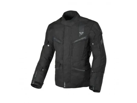 Geaca textil impermeabila touring MACNA ZASTRO - Gri deschis/Gri inchis/Negru