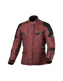 Geaca de dama textil impermeabila touring MACNA ZASTRA - Bordo,Negru