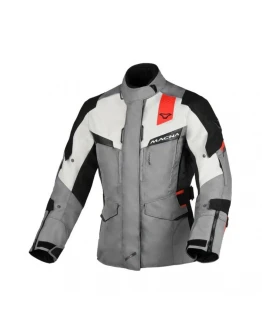 Geaca de dama textil impermeabila touring MACNA ZASTRA - Gri deschis,Gri inchis,Negru