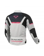 Geacă de vară textil femei MACNA ORCANO 2.0 - Negru/Gri/Roz | 1653296816