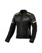Geacă de vară textil damă MACNA ORCANO Night Eye 2.0 - Negru/Gri/Galben | 1653297117