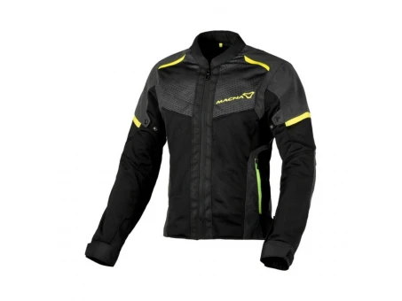 Geacă de vară textil damă MACNA ORCANO Night Eye 2.0 - Negru/Gri/Galben | 1653297117
