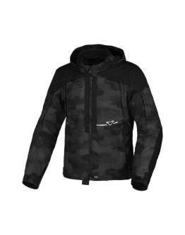 Geaca textil impermeabila MACNA TERRITOR - Negru,camo
