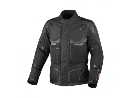 Geacă textil impermeabilă touring/adventure MACNA TOUROS - Negru | 1653343101