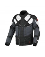 Geacă textil impermeabilă touring/adventure MACNA TOUROS - Negru/Gri | 1653343188