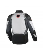 Geacă textil impermeabilă touring/adventure MACNA TOUROS - Negru/Gri | 1653343188