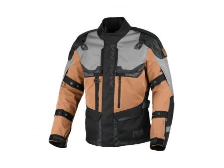 Geacă textil impermeabilă touring/adventure MACNA TOUROS - Maro/Gri/Negru | 1653343871