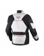 Geacă textil impermeabilă touring/adventure MACNA Air Hybrid 2.0 - Gri/Negru/Rosu | 1653621813