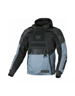 Geaca textil sport/touring impermeabila MACNA REBELITE - Negru/Gri	