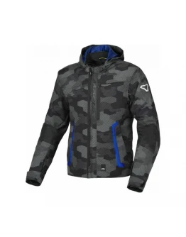 Geaca textil impermeabila MACNA RIGGOR - Negru,Albastru